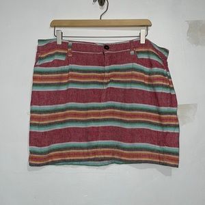 Size 14 Women’s Old Navy Red Striped Skirt